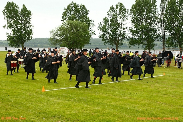 Pipeband at Levengrove park Dumbarton