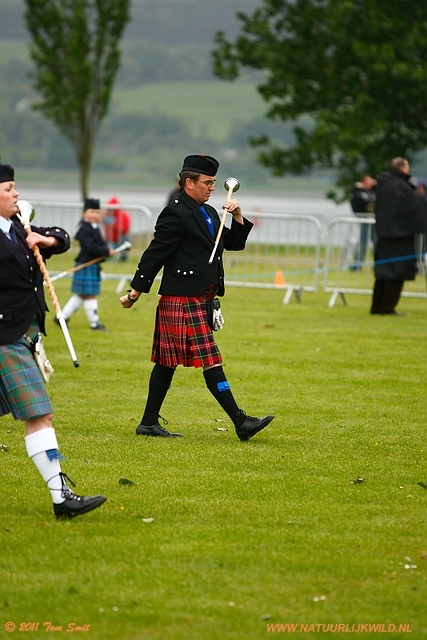 Drum major competition Levengrove park Dumbarton