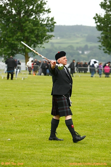 Drum major competition Levengrove park Dumbarton