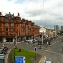 View at St. George Mansions from footbridge over M8