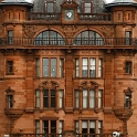 View at St. George Mansions from footbridge over M8